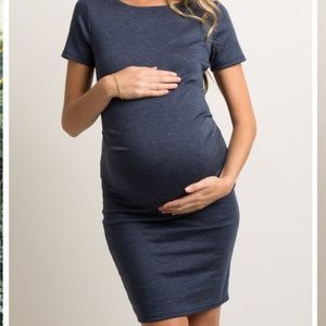Pinkblush Navy Maternity Dress